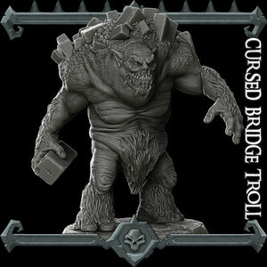Cursed Bridge Troll - Wargaming Miniatures Monster Rocket Pig Games D&D DnD