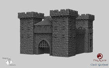 Load image into Gallery viewer, Formidable Gatehouse - 28mm 32mm Dark Realms Castle Gatehouse Medieval Scenery Wargaming Terrain Scatter D&amp;D DnD