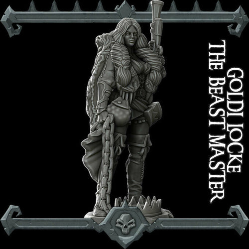 Goldi Locke the Beast Master - Wargaming Miniatures Rocket Pig Games D&D DnD Goldilocke Frontier Steampunk Goldilocks