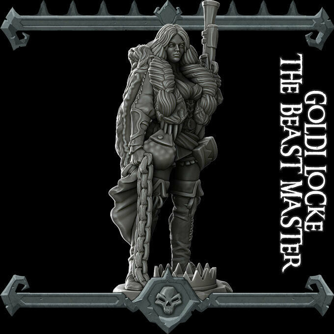 Goldi Locke the Beast Master - Wargaming Miniatures Rocket Pig Games D&D DnD Goldilocke Frontier Steampunk Goldilocks