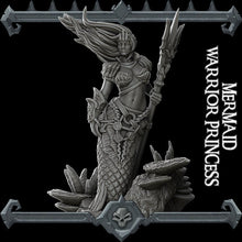 Load image into Gallery viewer, Mermaid Warrior Princess - Wargaming Miniatures Rocket Pig Games D&amp;D DnD