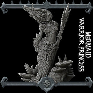 Mermaid Warrior Princess - Wargaming Miniatures Rocket Pig Games D&D DnD