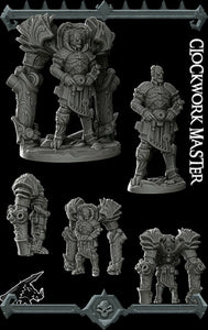 Clockwork Master - Clockmaster Wargaming Miniatures Rocket Pig Games D&D DnD Steampunk Inventor