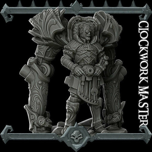 Clockwork Master - Clockmaster Wargaming Miniatures Rocket Pig Games D&D DnD Steampunk Inventor