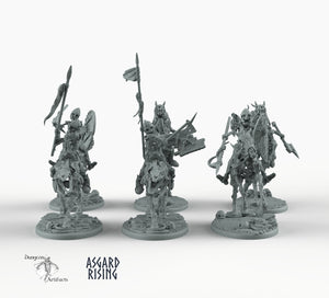 Draugr Cavalry - Barrow Wights - Asgard Rising Skeleton Army Wargaming Undead Miniatures D&D DnD