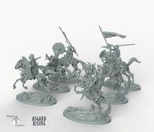 Load image into Gallery viewer, Draugr Cavalry - Barrow Wights - Asgard Rising Skeleton Army Wargaming Undead Miniatures D&amp;D DnD