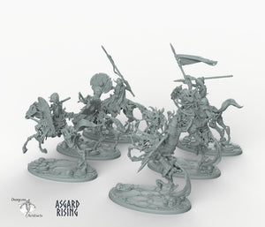 Draugr Cavalry - Barrow Wights - Asgard Rising Skeleton Army Wargaming Undead Miniatures D&D DnD