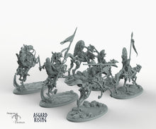 Load image into Gallery viewer, Draugr Cavalry - Barrow Wights - Asgard Rising Skeleton Army Wargaming Undead Miniatures D&amp;D DnD