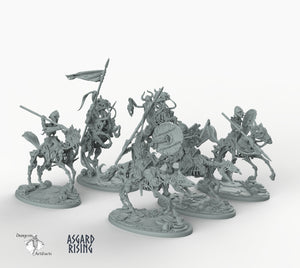 Draugr Cavalry - Barrow Wights - Asgard Rising Skeleton Army Wargaming Undead Miniatures D&D DnD