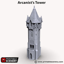 Load image into Gallery viewer, Arcanist&#39;s Tower - 15mm 28mm 32mm Shadowfey D&amp;D DnD Arcanist
