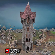 Load image into Gallery viewer, Arcanist&#39;s Tower - 15mm 28mm 32mm Shadowfey D&amp;D DnD Arcanist