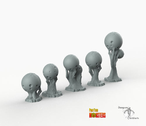 Alien Eggs Plants - Print Your Monsters Fantastic Plants and Rocks Resin Terrain Wargaming D&D DnD