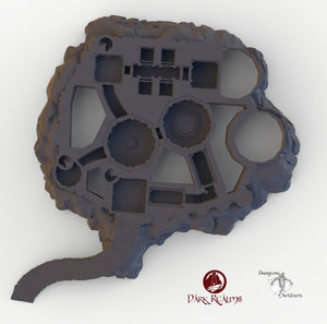 Dracul Castle Base - 15mm 28mm 32mm Dracula Dark Realms Medieval Scenery Dungeon Wargaming Terrain Scatter D&D DnD