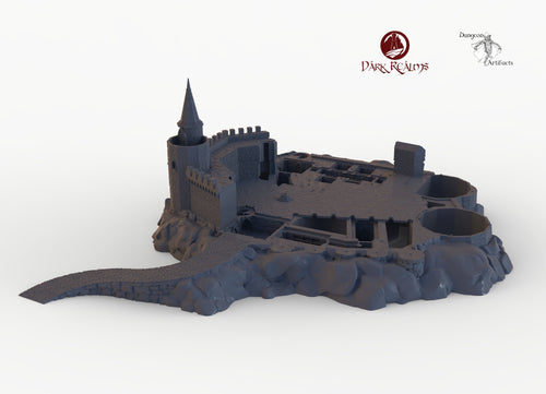 Dracul Castle Base - 15mm 28mm 32mm Dracula Dark Realms Medieval Scenery Dungeon Wargaming Terrain Scatter D&D DnD