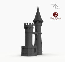 Load image into Gallery viewer, Dracul Tall Towers - 15mm 28mm 32mm Dracula Dark Realms Medieval Scenery Mansion Wargaming Terrain Scatter D&amp;D DnD