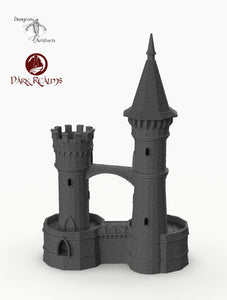 Dracul Tall Towers - 15mm 28mm 32mm Dracula Dark Realms Medieval Scenery Mansion Wargaming Terrain Scatter D&D DnD