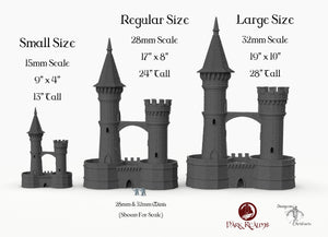 Dracul Tall Towers - 15mm 28mm 32mm Dracula Dark Realms Medieval Scenery Mansion Wargaming Terrain Scatter D&D DnD