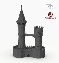 Load image into Gallery viewer, Dracul Tall Towers - 15mm 28mm 32mm Dracula Dark Realms Medieval Scenery Mansion Wargaming Terrain Scatter D&amp;D DnD