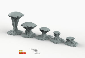 Alien Ruin Spheres - Print Your Monsters Fantastic Plants and Rocks Resin Terrain Wargaming D&D DnD