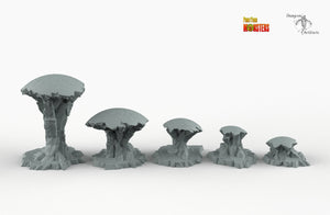 Alien Ruin Spheres - Print Your Monsters Fantastic Plants and Rocks Resin Terrain Wargaming D&D DnD