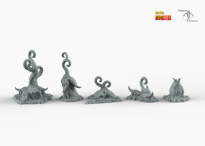 Alien Tentacle Plants - Print Your Monsters Fantastic Plants and Rocks Resin Terrain Wargaming D&D DnD