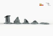 Load image into Gallery viewer, Aztec Plants - Print Your Monsters Fantastic Plants and Rocks Resin Terrain Wargaming D&amp;D DnD