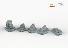 Load image into Gallery viewer, Celtic Snow Stones - Print Your Monsters Fantastic Plants and Rocks Resin Terrain Wargaming D&amp;D DnD