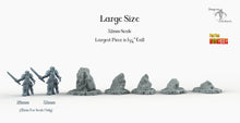 Load image into Gallery viewer, Celtic Snow Stones - Print Your Monsters Fantastic Plants and Rocks Resin Terrain Wargaming D&amp;D DnD