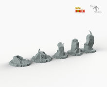 Load image into Gallery viewer, Cyber Stones - Print Your Monsters Fantastic Plants and Rocks Resin Terrain Wargaming D&amp;D DnD