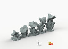 Load image into Gallery viewer, Dangerous Mushrooms - Print Your Monsters Fantastic Plants and Rocks Resin Terrain Wargaming D&amp;D DnD