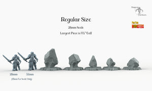 Demonic Basalt - Print Your Monsters Fantastic Plants and Rocks Resin Terrain Wargaming D&D DnD