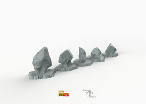 Demonic Basalt - Print Your Monsters Fantastic Plants and Rocks Resin Terrain Wargaming D&D DnD