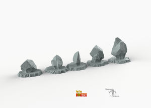 Demonic Basalt - Print Your Monsters Fantastic Plants and Rocks Resin Terrain Wargaming D&D DnD