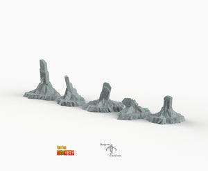 Dwarf Stones - Rock-Dwarf Print Your Monsters Fantastic Plants and Rocks Resin Terrain Wargaming D&D DnD