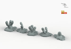 Egyptian Cacti - Print Your Monsters Fantastic Plants and Rocks Resin Terrain Wargaming D&D DnD