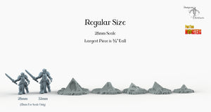 Egyptian Ruins - Print Your Monsters Fantastic Plants and Rocks Resin Terrain Wargaming D&D DnD