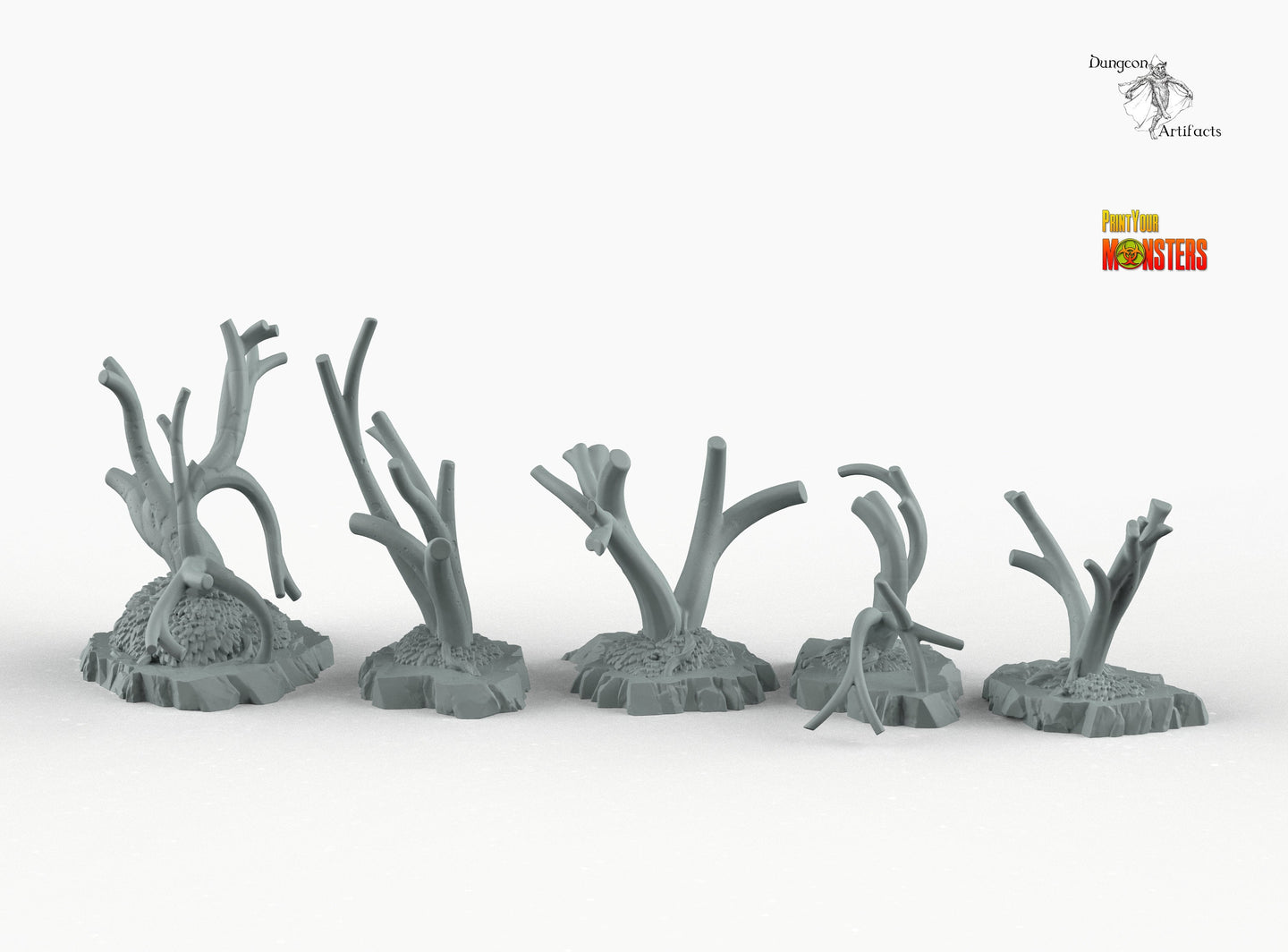 Fantasy Trees - Print Your Monsters Fantastic Plants and Rocks Resin Terrain Wargaming D&D DnD
