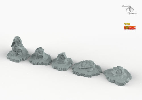 Fossil Rocks - Print Your Monsters Fantastic Plants and Rocks Resin Terrain Wargaming D&D DnD