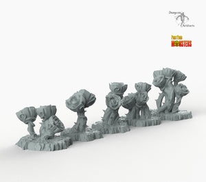 Giant Mystic Roses - Print Your Monsters Fantastic Plants and Rocks Resin Terrain Wargaming D&D DnD