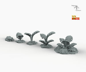 Green Monstera - Print Your Monsters Fantastic Plants and Rocks Resin Terrain Wargaming D&D DnD