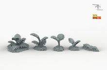 Load image into Gallery viewer, Green Monstera - Print Your Monsters Fantastic Plants and Rocks Resin Terrain Wargaming D&amp;D DnD
