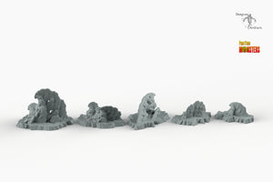 Icy Coral - Print Your Monsters Fantastic Plants and Rocks Resin Terrain Wargaming D&D DnD