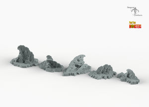 Icy Coral - Print Your Monsters Fantastic Plants and Rocks Resin Terrain Wargaming D&D DnD