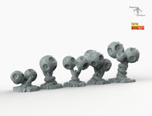 Load image into Gallery viewer, Lightning Balls - Print Your Monsters Fantastic Plants and Rocks Resin Terrain Wargaming D&amp;D DnD
