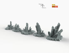 Load image into Gallery viewer, Magic Crystals - Cave Quartz - Print Your Monsters Fantastic Plants and Rocks Terrain Wargaming D&amp;D DnD