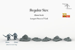 Ruins of Crystal Dragon Eggs - Print Your Monsters Fantastic Plants and Rocks Terrain Wargaming D&D DnD