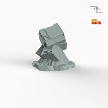 Load image into Gallery viewer, Sci-fi Cubic Stones - Print Your Monsters Fantastic Plants and Rocks Resin Terrain Wargaming