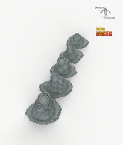 Sci-fi Plants - Print Your Monsters Fantastic Plants and Rocks Resin Terrain Wargaming D&D DnD