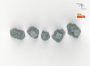 Sci-fi Ruins - Scifi Print Your Monsters Fantastic Plants and Rocks Resin Terrain Wargaming D&D DnD