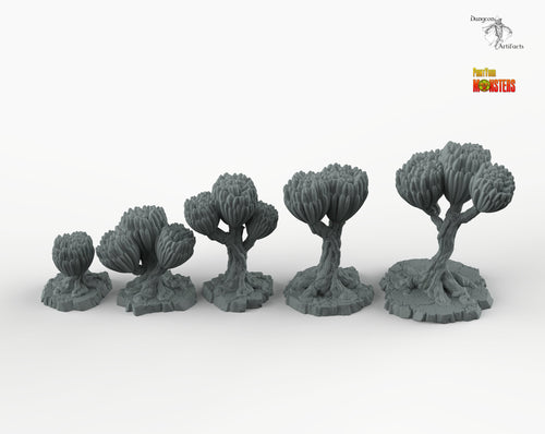 Sci-fi Unknown Flowers - Print Your Monsters Fantastic Plants Rocks Resin Terrain Wargaming D&D DnD